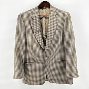 Vito Rufolo Positano Mens 40R Wool Silk Houndstooth Sport Coat Luxury Italy